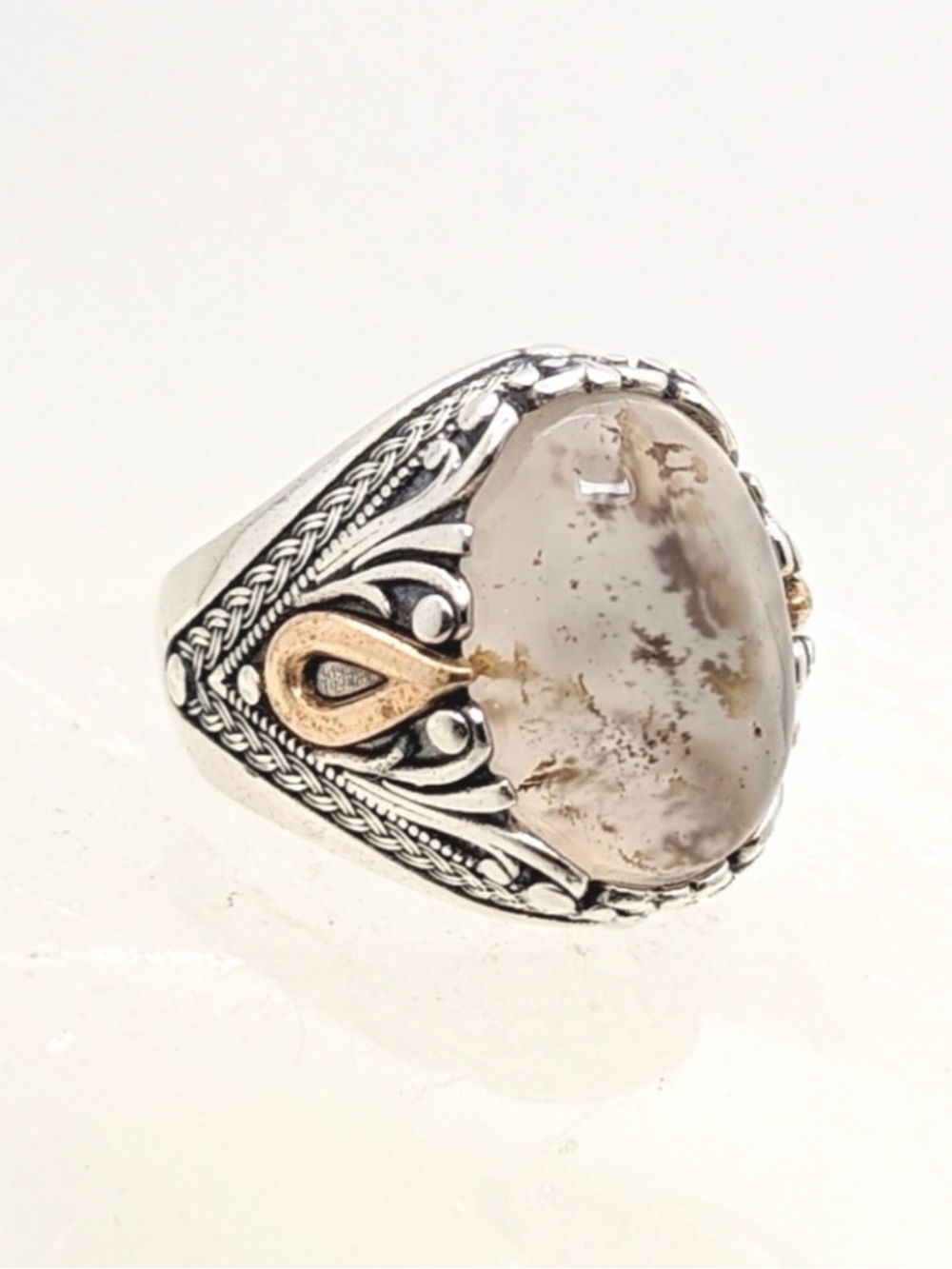 Sterling silver and Agate Ring